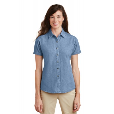 Port & Company - Ladies Short Sleeve Value Denim Shirt. LSP11