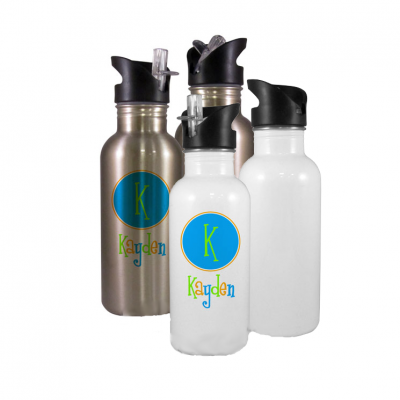 Stainless Steel Water Bottle with Straw Top-600ml
