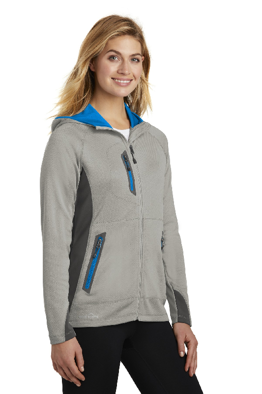 Eddie Bauer Ladies Sport Hooded Full-Zip Fleece Jacket. EB245-2