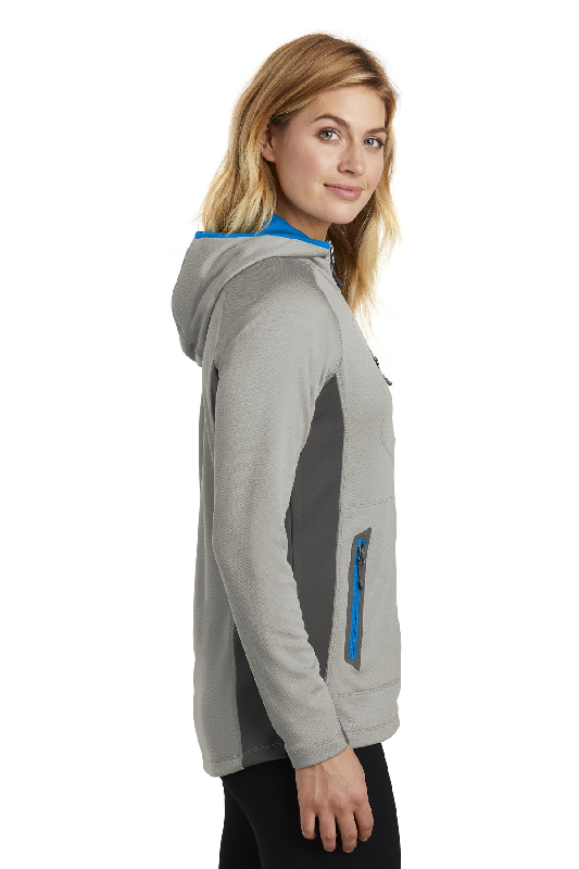 Eddie Bauer Ladies Sport Hooded Full-Zip Fleece Jacket. EB245-5
