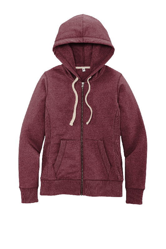 District Women's Re-Fleece Full-Zip Hoodie DT8103-2