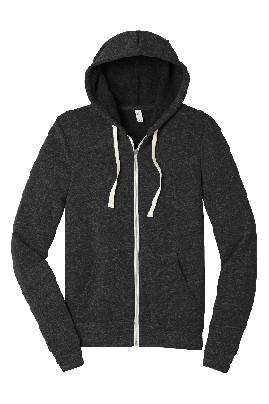 BELLA+CANVAS Unisex Triblend Sponge Fleece Full-Zip Hoodie. BC3909-0