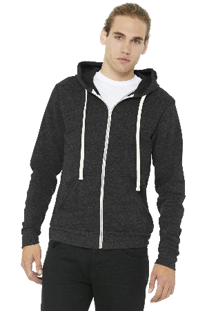 BELLA+CANVAS Unisex Triblend Sponge Fleece Full-Zip Hoodie. BC3909-1