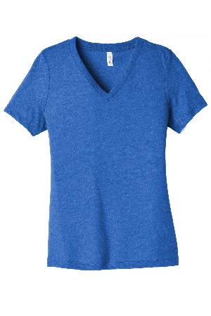 BELLA+CANVAS Women's Relaxed Jersey Short Sleeve V-Neck Tee. BC6405-1