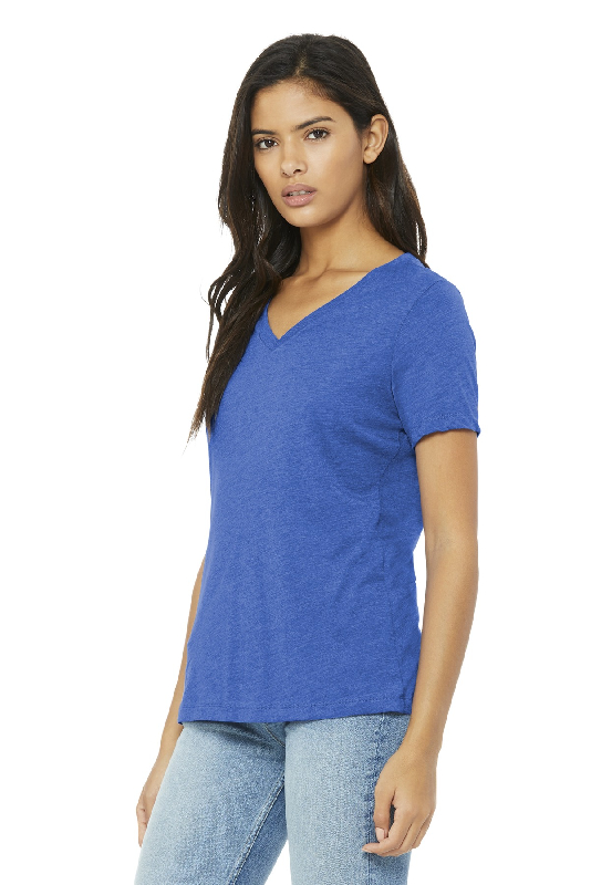 BELLA+CANVAS Women's Relaxed Jersey Short Sleeve V-Neck Tee. BC6405-2