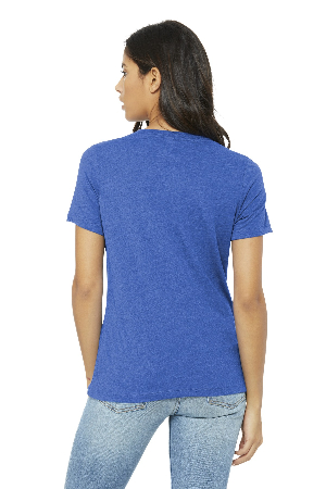 BELLA+CANVAS Women's Relaxed Jersey Short Sleeve V-Neck Tee. BC6405-3
