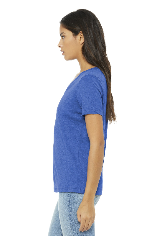 BELLA+CANVAS Women's Relaxed Jersey Short Sleeve V-Neck Tee. BC6405-5