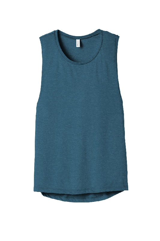 BELLA+CANVAS Women's Flowy Scoop Muscle Tank. BC8803-0