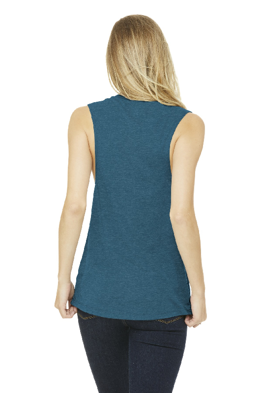 BELLA+CANVAS Women's Flowy Scoop Muscle Tank. BC8803-1
