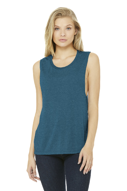 BELLA+CANVAS Women's Flowy Scoop Muscle Tank. BC8803-2