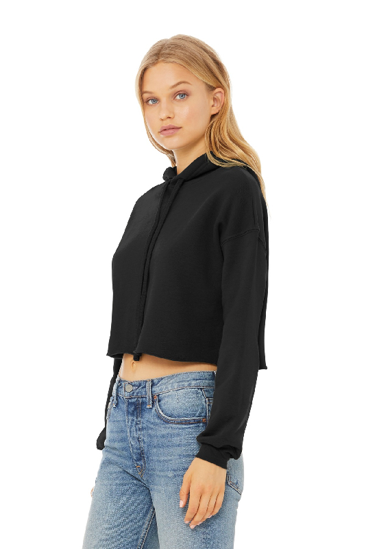 BELLA+CANVAS Women's Sponge Fleece Cropped Fleece Hoodie. BC7502-2