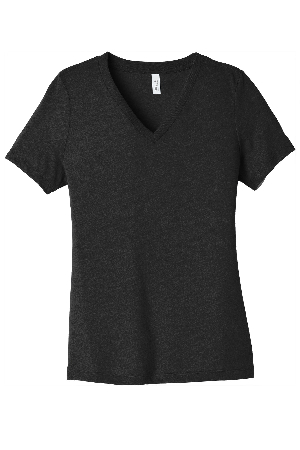 BELLA+CANVAS Women's Relaxed Jersey Short Sleeve V-Neck Tee. BC6405-1