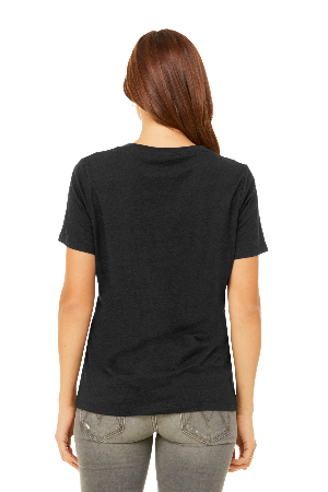 BELLA+CANVAS Women's Relaxed Jersey Short Sleeve V-Neck Tee. BC6405-3
