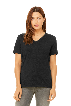BELLA+CANVAS Women's Relaxed Jersey Short Sleeve V-Neck Tee. BC6405-4