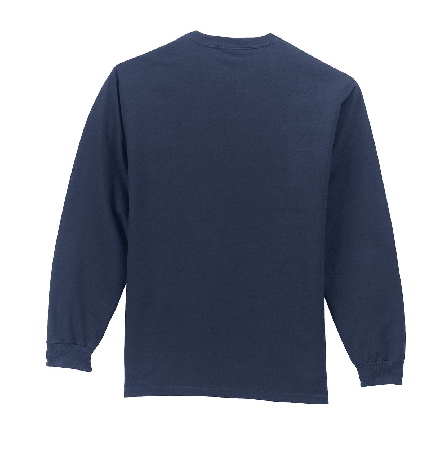 Port & Company Tall Long Sleeve Essential Pocket Tee. PC61LSPT-0
