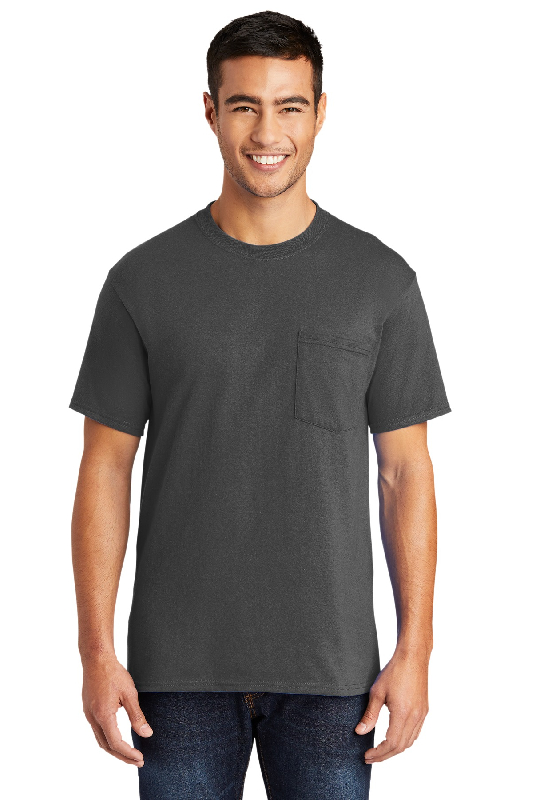 Port & Company Tall Core Blend Pocket Tee. PC55PT-2