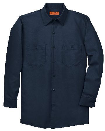 Red Kap Long Sleeve Industrial Work Shirt. SP14-1