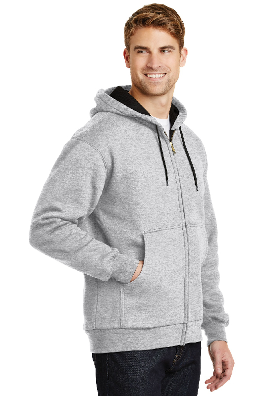 CornerStone - Heavyweight Full-Zip Hooded Sweatshirt with Thermal Lining. CS620-2