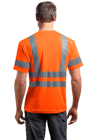 CornerStone - ANSI 107 Class 3 Short Sleeve Snag-Resistant Reflective T-Shirt. CS408-1