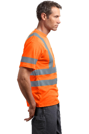 CornerStone - ANSI 107 Class 3 Short Sleeve Snag-Resistant Reflective T-Shirt. CS408-3