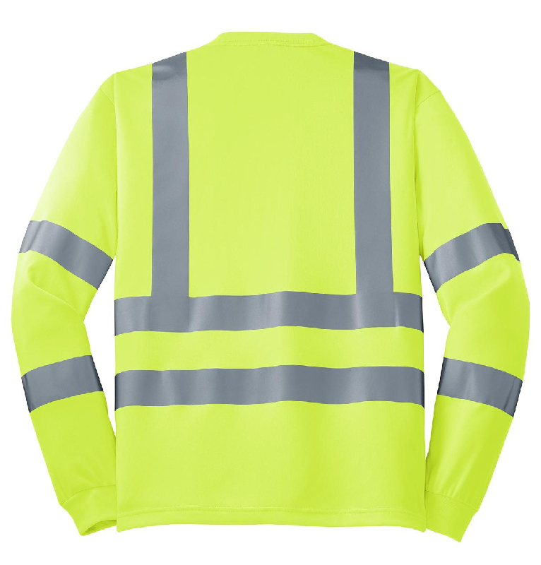CornerStone - ANSI 107 Class 3 Long Sleeve Snag-Resistant Reflective T-Shirt. CS409-0