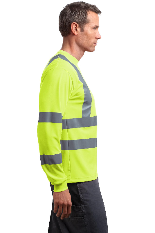 CornerStone - ANSI 107 Class 3 Long Sleeve Snag-Resistant Reflective T-Shirt. CS409-5