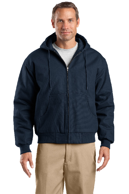CornerStone Tall Duck Cloth Hooded Work Jacket. TLJ763H-0