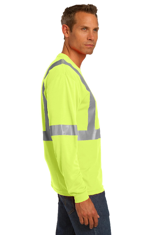 CornerStone ANSI 107 Class 2 Long Sleeve Safety T-Shirt. CS401LS-0