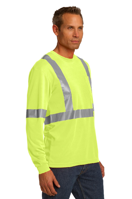 CornerStone ANSI 107 Class 2 Long Sleeve Safety T-Shirt. CS401LS-2