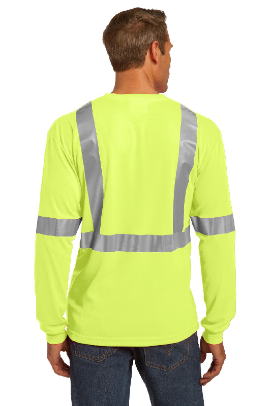 CornerStone ANSI 107 Class 2 Long Sleeve Safety T-Shirt. CS401LS-3