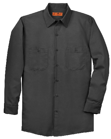 Red Kap Long Size  Long Sleeve Industrial Work Shirt. SP14LONG-1