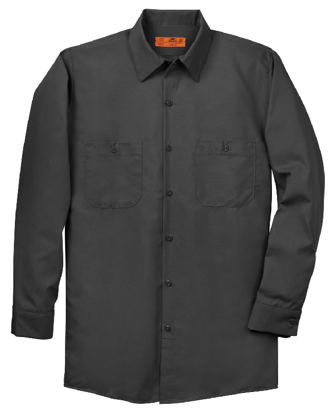 Red Kap Long Size  Long Sleeve Industrial Work Shirt. SP14LONG-1