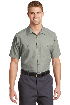 Red Kap Long Size  Short Sleeve Industrial Work Shirt. SP24LONG