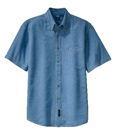 Port & Company - Short Sleeve Value Denim Shirt. SP11-1