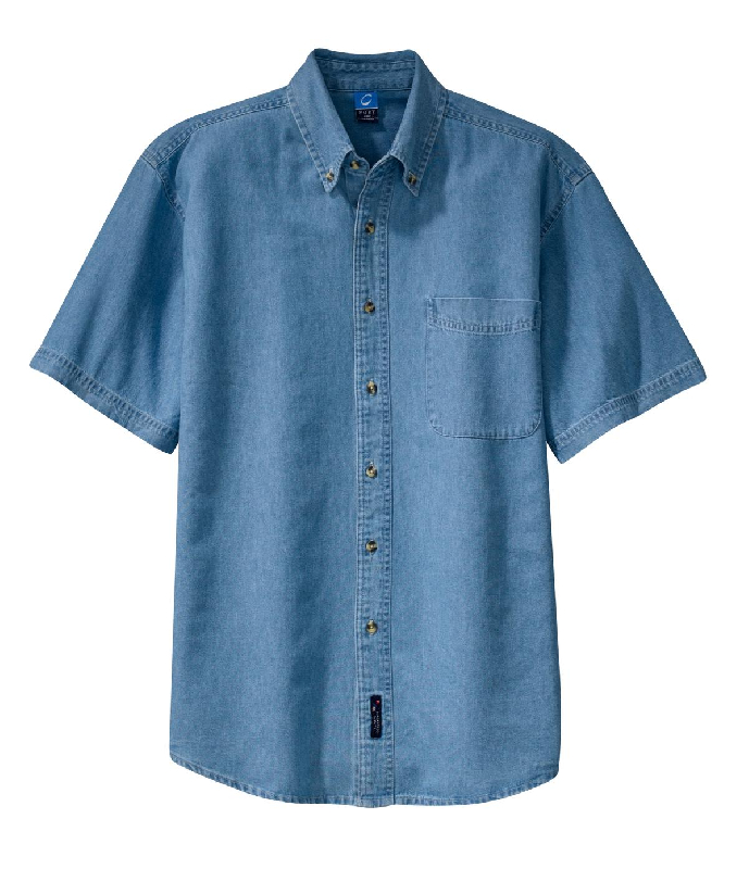 Port & Company - Short Sleeve Value Denim Shirt. SP11-1