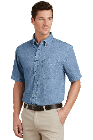 Port & Company - Short Sleeve Value Denim Shirt. SP11-2