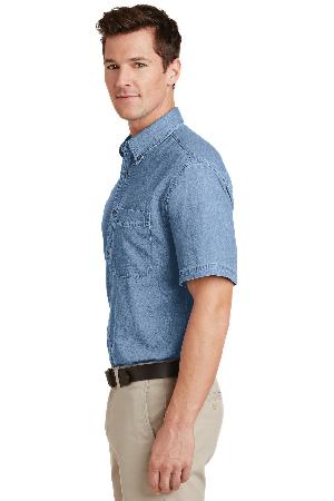 Port & Company - Short Sleeve Value Denim Shirt. SP11-5