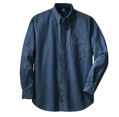 Port & Company - Long Sleeve Value Denim Shirt. SP10-5