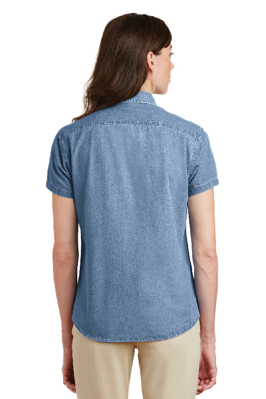 Port & Company - Ladies Short Sleeve Value Denim Shirt. LSP11-3