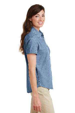 Port & Company - Ladies Short Sleeve Value Denim Shirt. LSP11-5