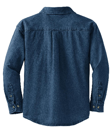 Port & Company - Ladies Long Sleeve Value Denim Shirt. LSP10-0