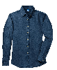 Port & Company - Ladies Long Sleeve Value Denim Shirt. LSP10-1