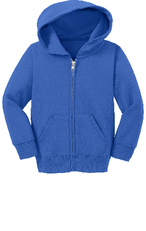 Port & Company Toddler Core Fleece Full-Zip Hooded Sweatshirt. CAR78TZH-1