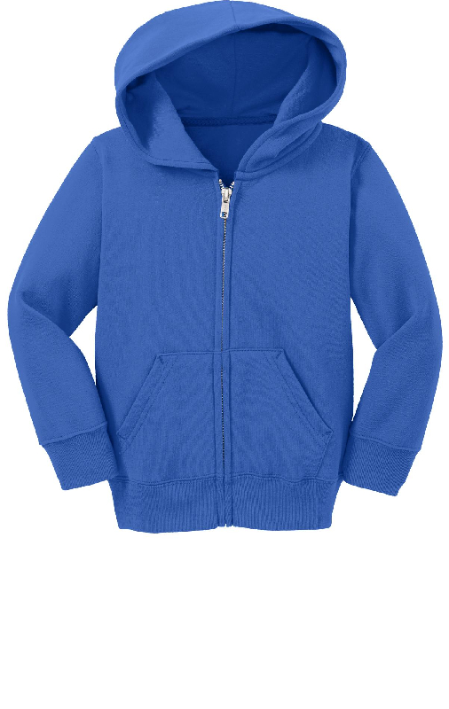 Port & Company Toddler Core Fleece Full-Zip Hooded Sweatshirt. CAR78TZH-1