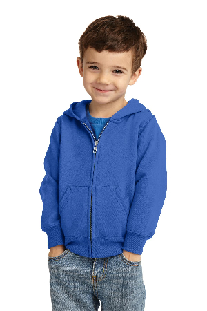 Port & Company Toddler Core Fleece Full-Zip Hooded Sweatshirt. CAR78TZH-2