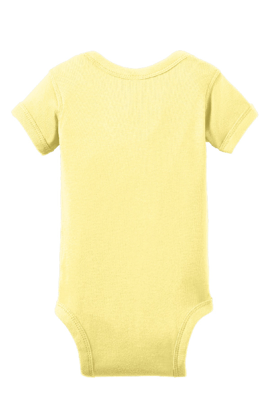 Rabbit Skins Infant Short Sleeve Baby Rib Bodysuit. RS4400-0