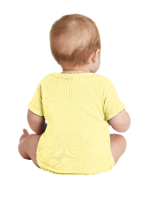 Rabbit Skins Infant Short Sleeve Baby Rib Bodysuit. RS4400-2
