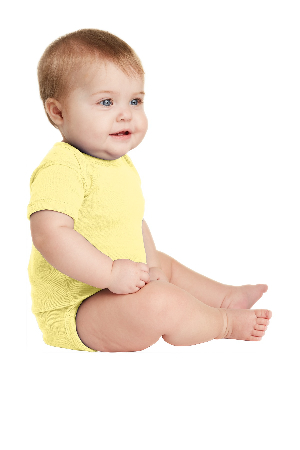 Rabbit Skins Infant Short Sleeve Baby Rib Bodysuit. RS4400-4