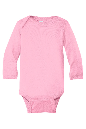 Rabbit Skins Infant Long Sleeve Baby Rib Bodysuit. RS4411-1