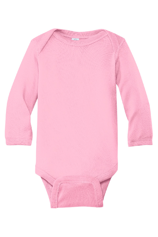 Rabbit Skins Infant Long Sleeve Baby Rib Bodysuit. RS4411-1